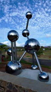 Sculpture in front of Aiea Public Library