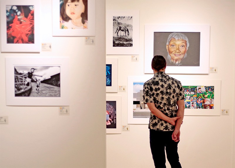 View of the 2019 student art exhibit.