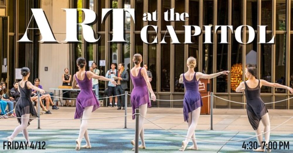 Ballet dancers in the Capitol Rotunda