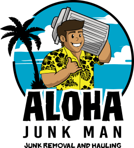 Logo for Aloha Junk Man, a sponsor of the King Kamehameha Celebration.