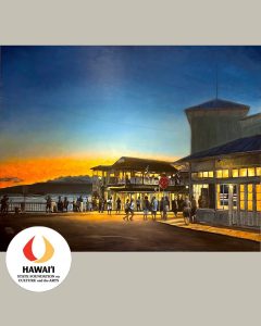 Brandon Kralik, "Lahaina Twilight" painting