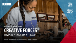 promotional graphic for Creative Forces Engagement Grants