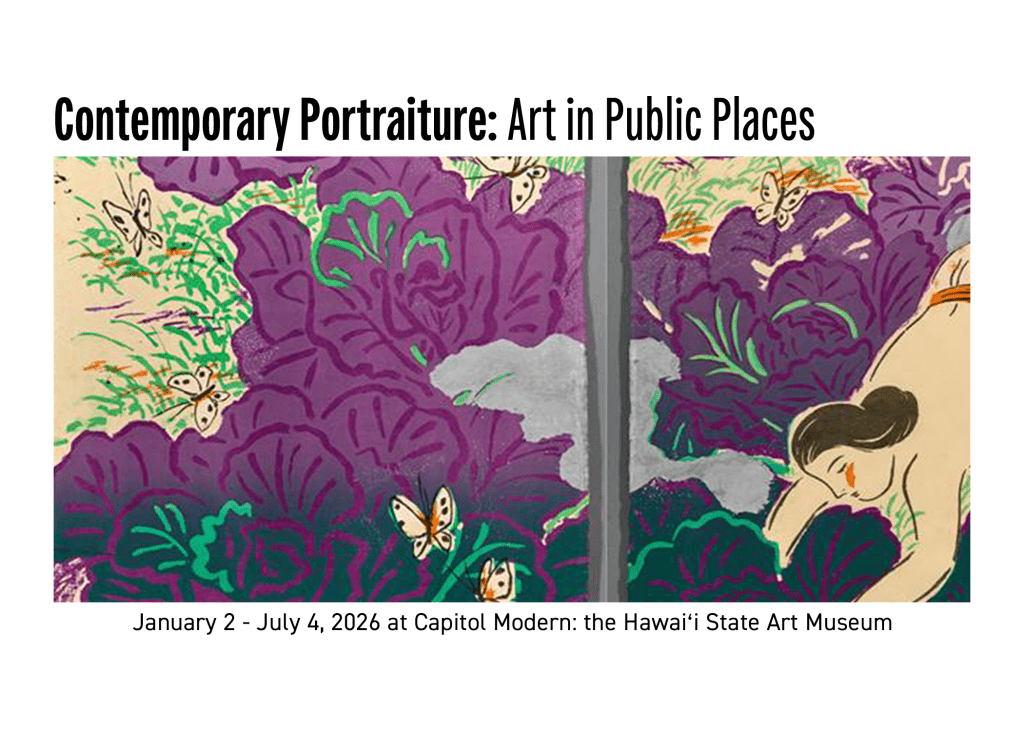 promotional graphic for Contemporary Portraiture Art in Public Places exhibit