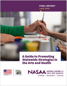 Report cover with a photo of clasped hands and report title