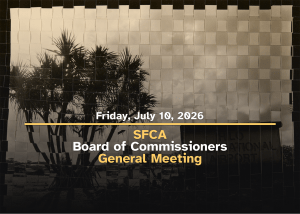 Promotional graphic for board meeting on July 10, 2026.