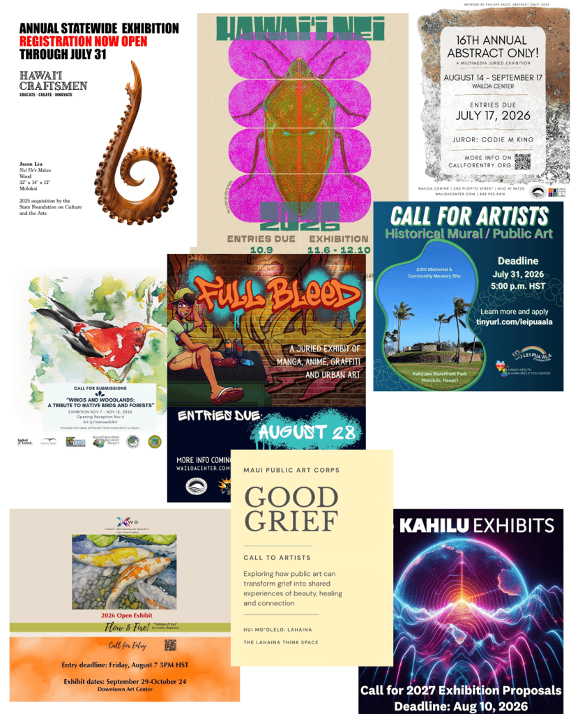 collage of promotional graphics